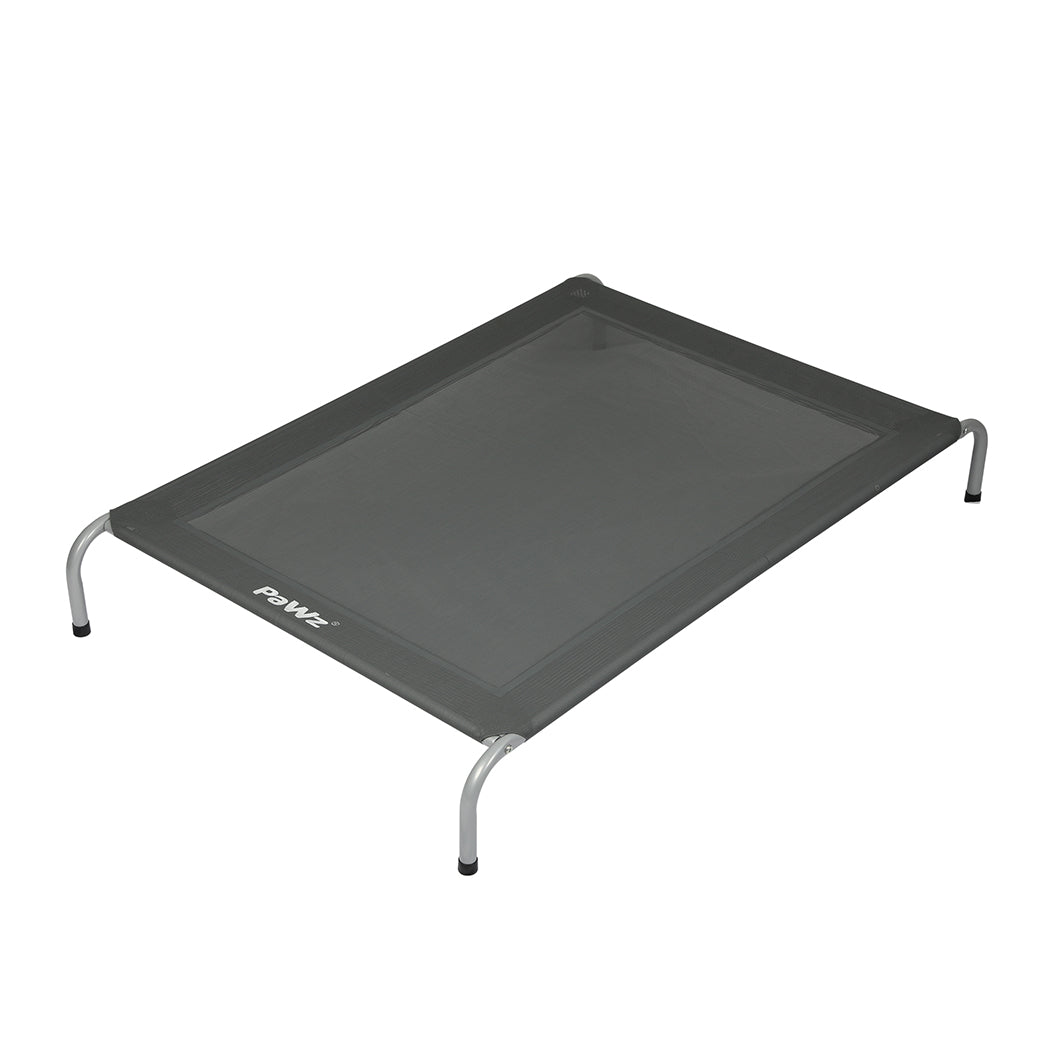 Pawz Elevated Trampoline Pet Bed Dog Xl Grey Large