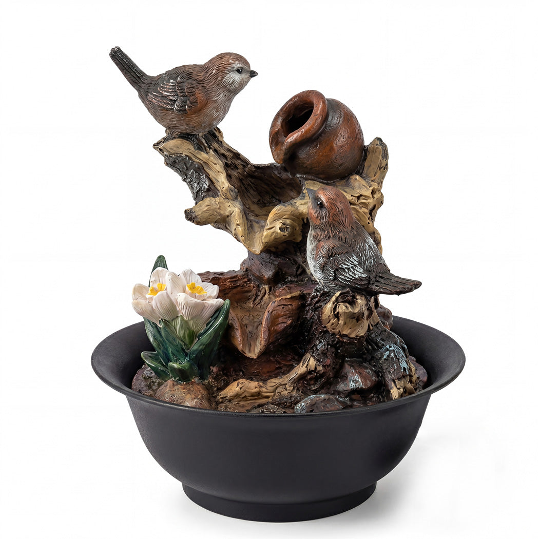 Spector Desktop Fountain Led Tabletop Zen Mini Water For Office & Living Room