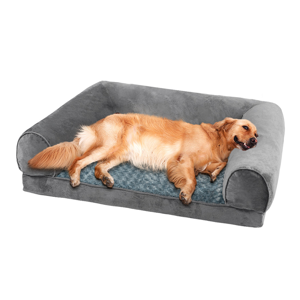 Pawz Pet Bed Sofa Dog Bedding Soft Warm Xxl Cover Grey Large