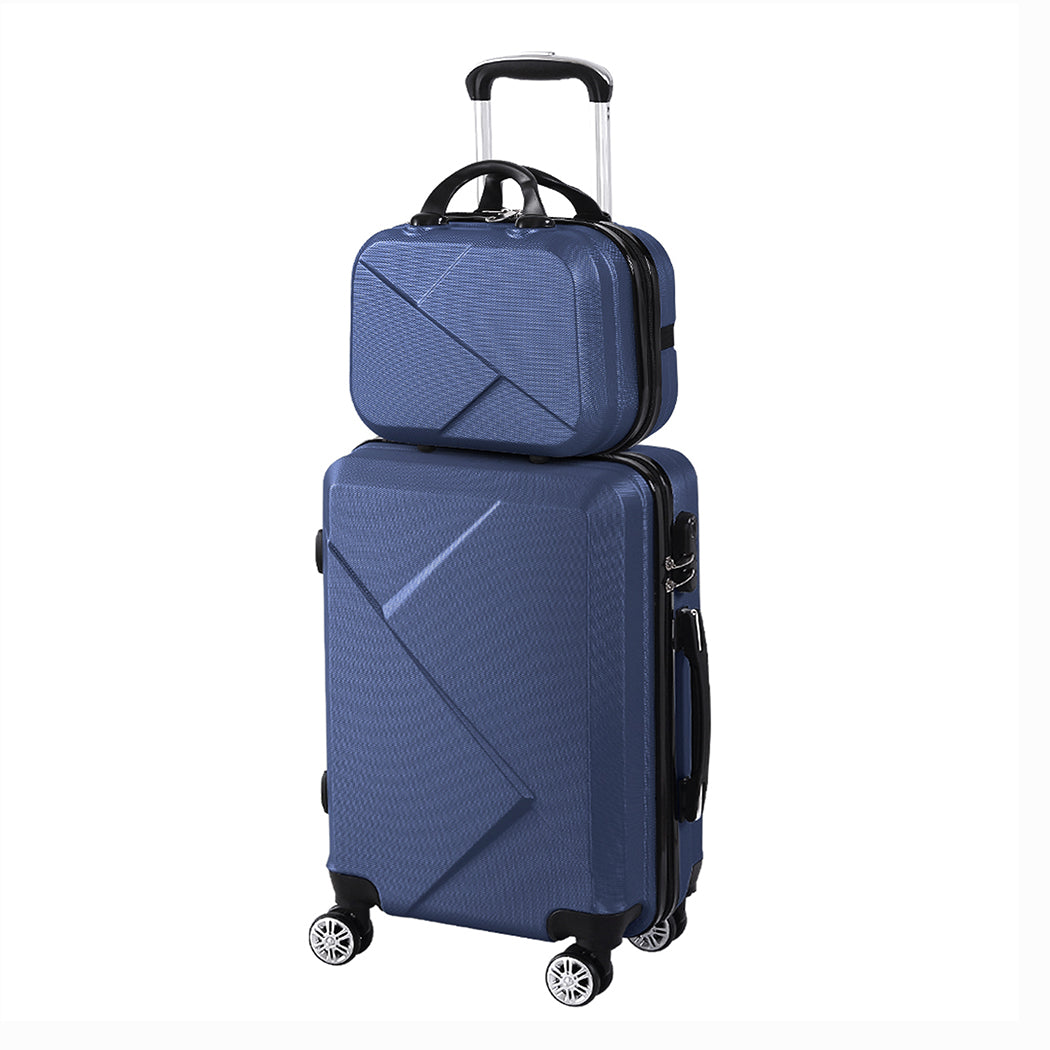 Slimbridge 2Pcs 20"Travel Luggage Set Navy