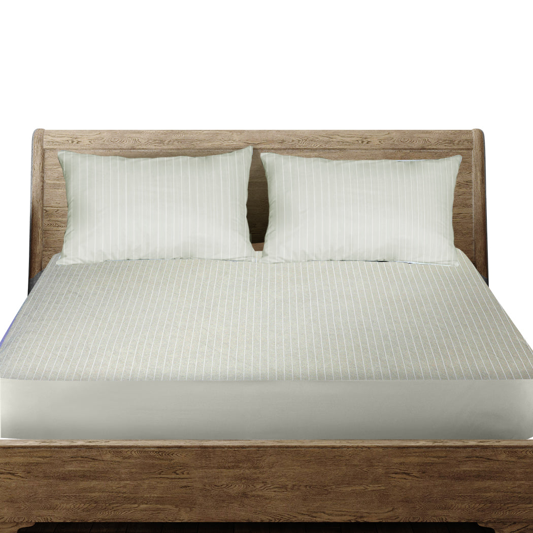 Dreamz King Mattress Protector Pillowcases Grey