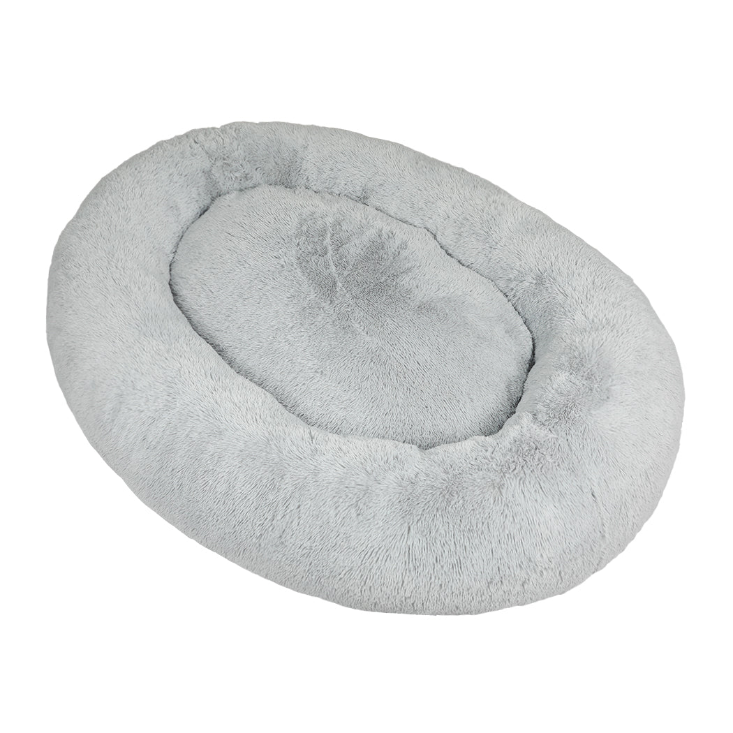 Fluffy Grey 1.8M Human Size Pet Bed Comfortable Soft Plush For Pets And People