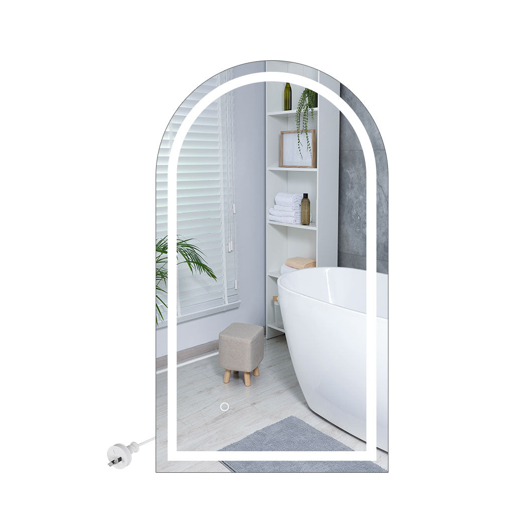 Emitto Led Wall Mirror Arch Anti Fog 50*90Cm 50X90
