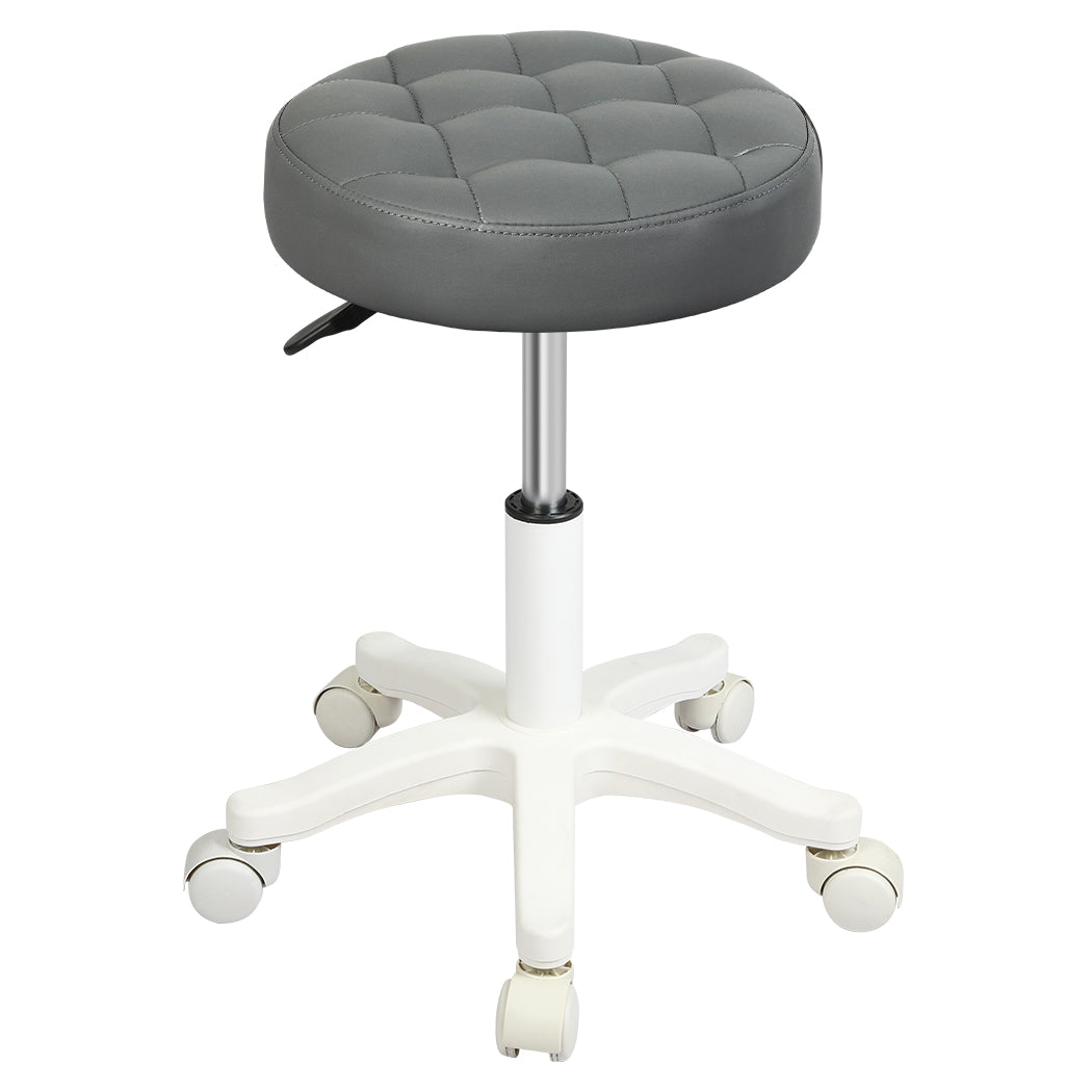 Rolling Bar Stool Grey