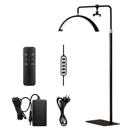 Emitto Half Moon Led Lash Light Adjustable Height 5 Color Temps 4000Lm