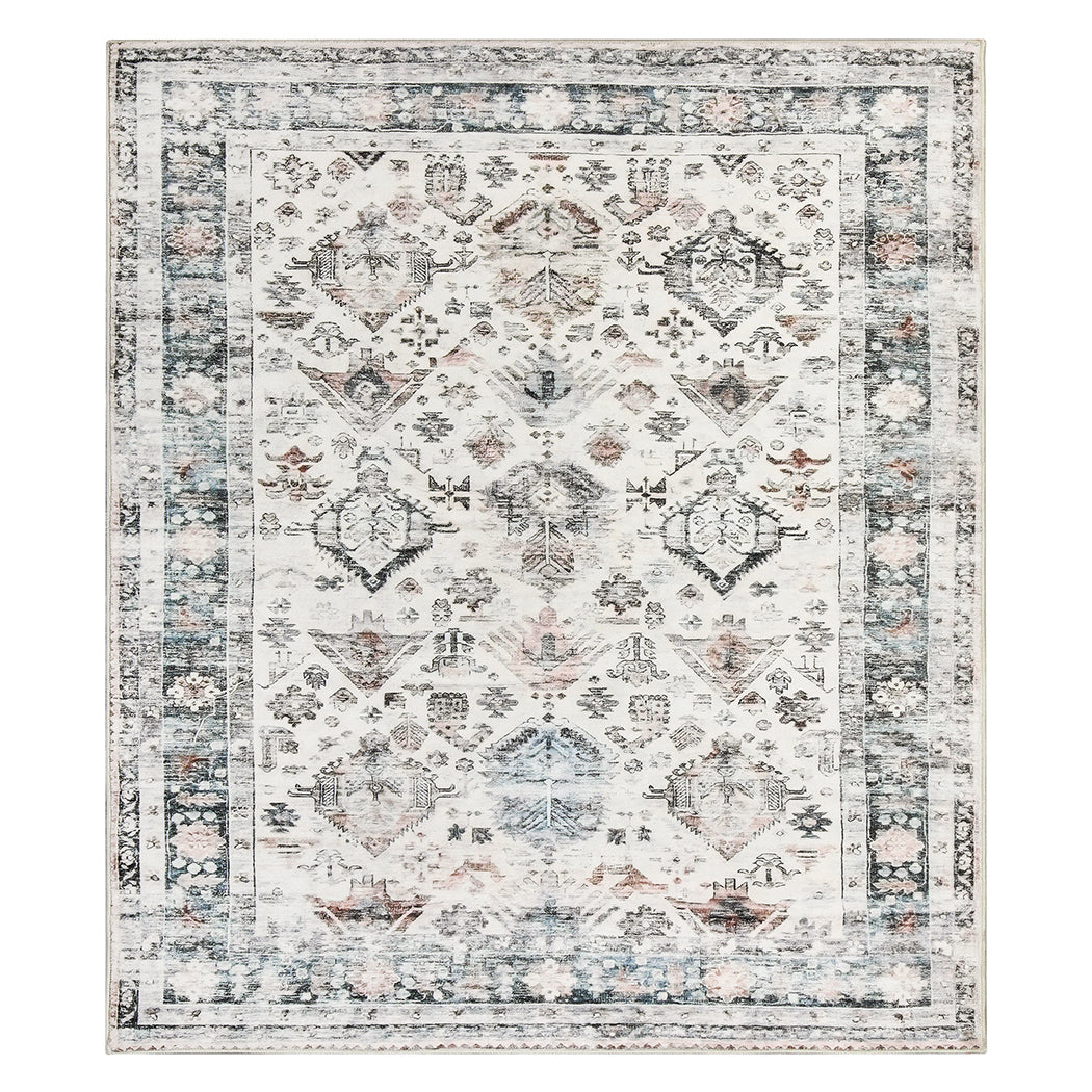 Floor Rug Short Pile Washable Soft Plush Non Slip Carpet 200X230 Cm