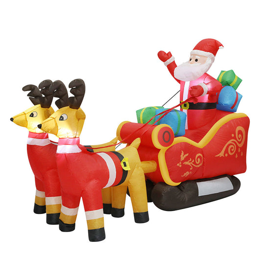 Santaco Led Inflatable Sleigh Reindeer 2.2M