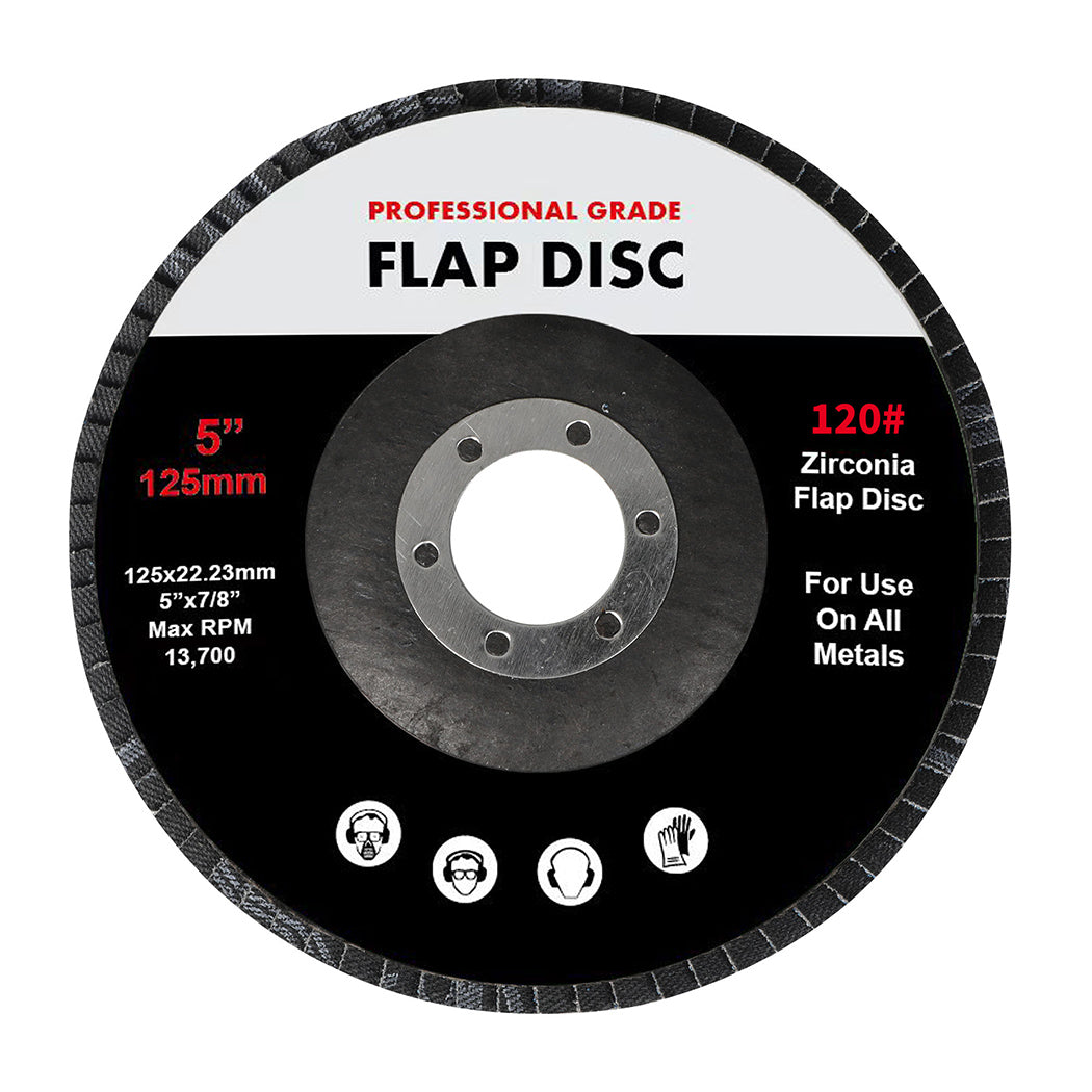 Traderight Flap Discs 125Mm 5" Zirconia 1X20mx3 60Sqm