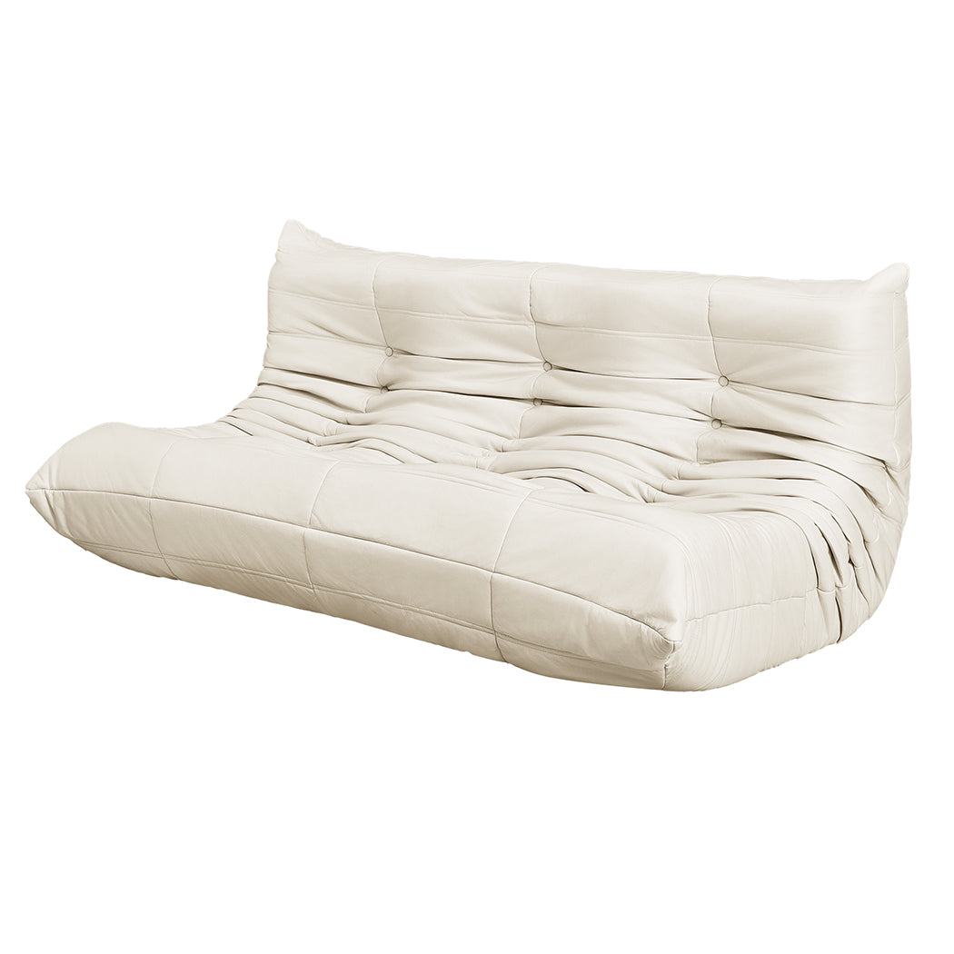3 Seater Floor Sofa Caterpillar Lounge Comfortable Modern Seating For Living Room