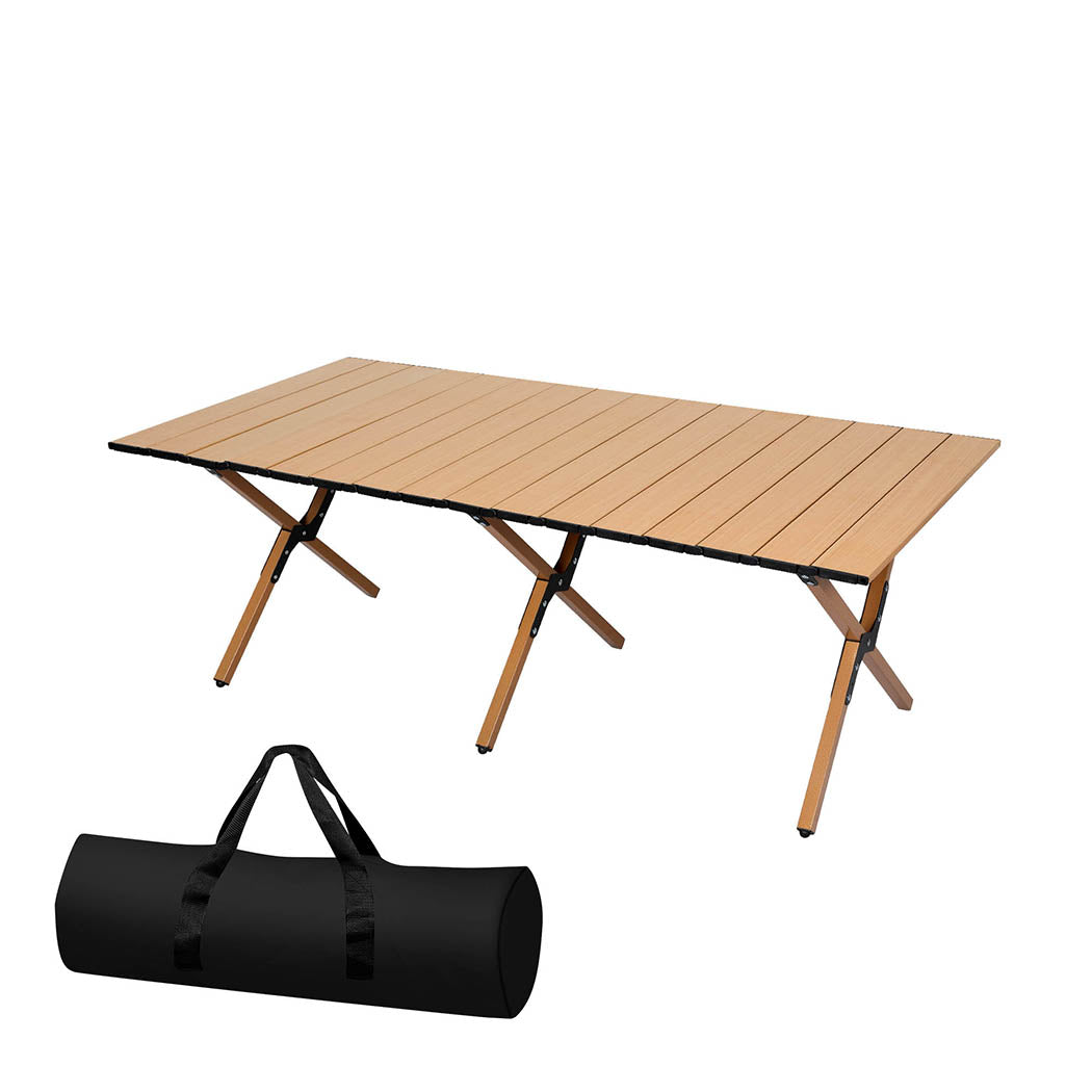 Folding Camping Table Foldable Oak Portable Outdoor Furniture For Picnic Or Travel