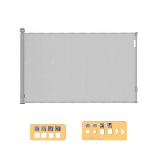 Bopeep Retractable Baby Safety Gates 300Cm Grey