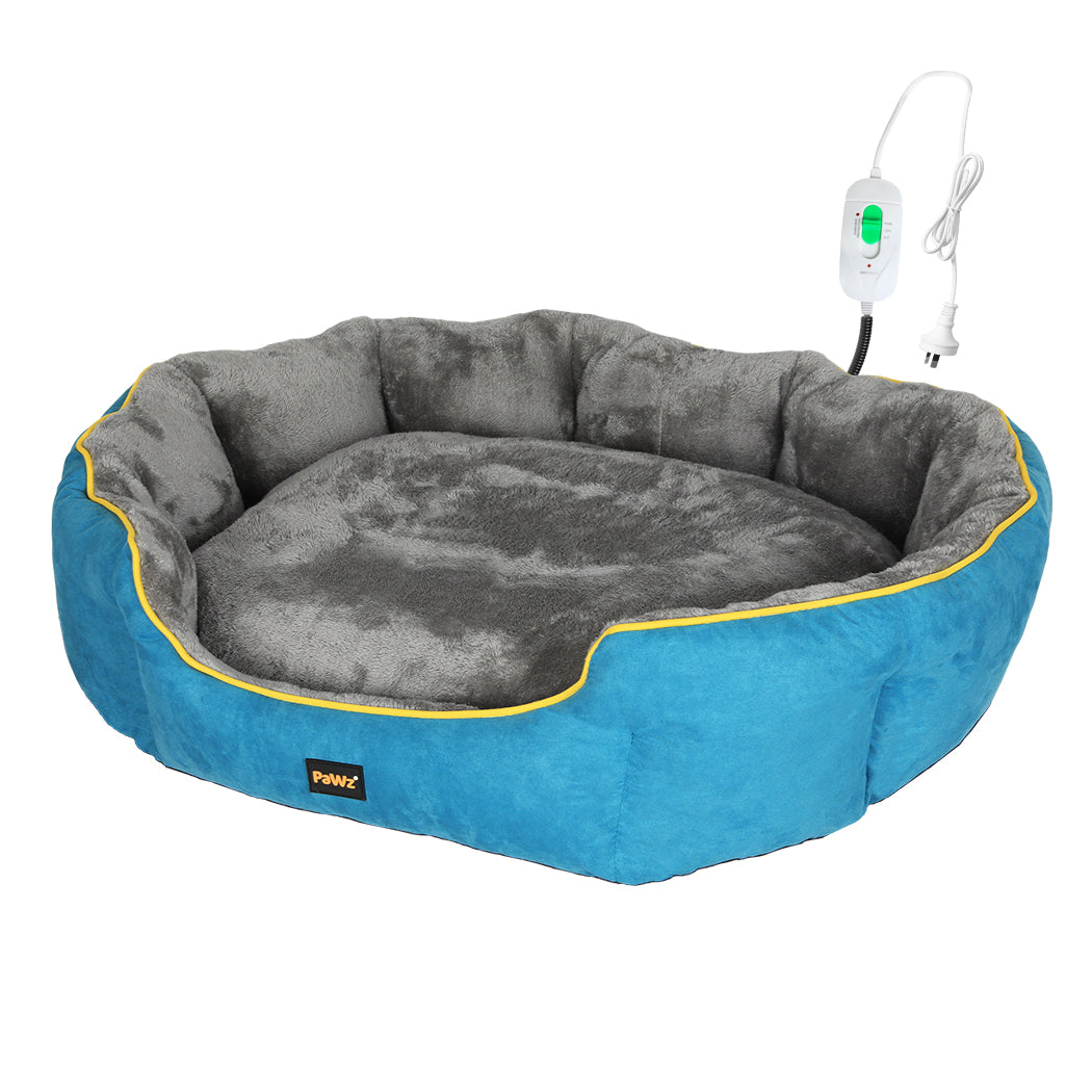 Pawz Electric Pet Heater Bed Heated Xl Blue Large