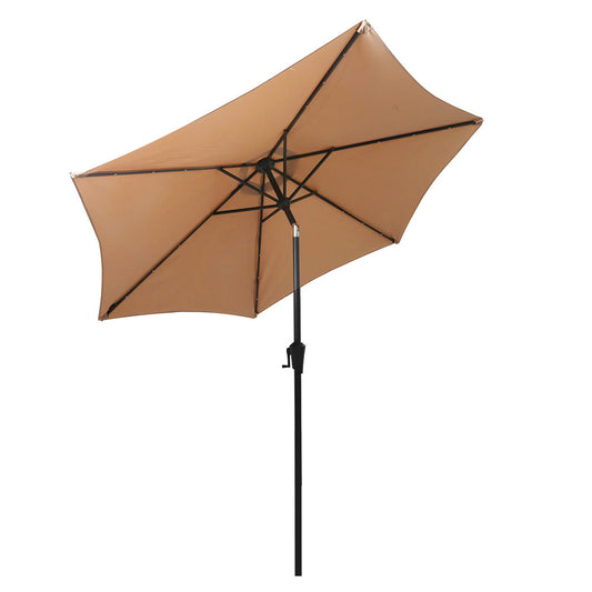 Centra 2.7M Led Outdoor Umbrella Base Stand Khaki