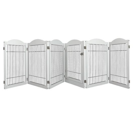 Pawz 6 Panels Pet Dog Playpen Puppy White