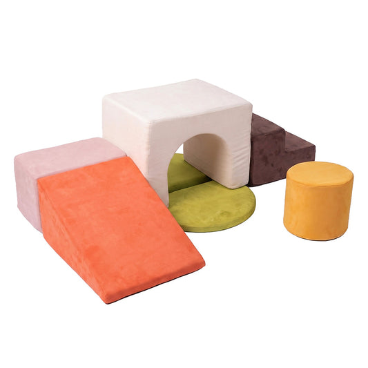 Bopeep 7 Piece Kids Climbing Foam Blocks Playset For Toddlers