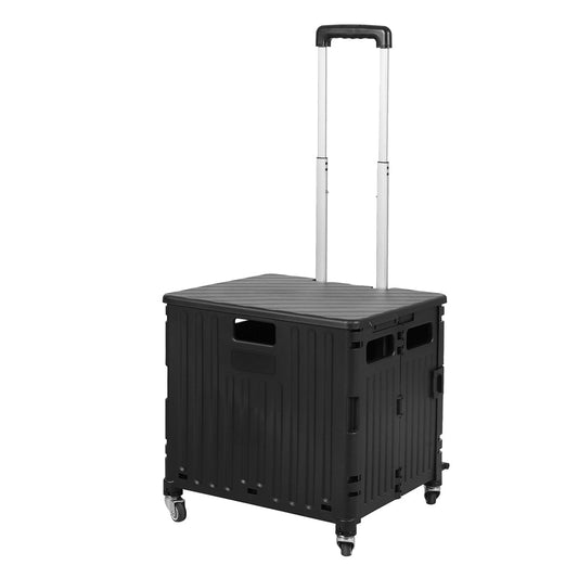 Folding Shopping Trolley Cart Portable Black