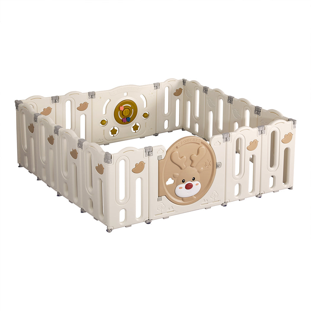 Bopeep 16 Panels Kids Playpen Baby Safety Gate