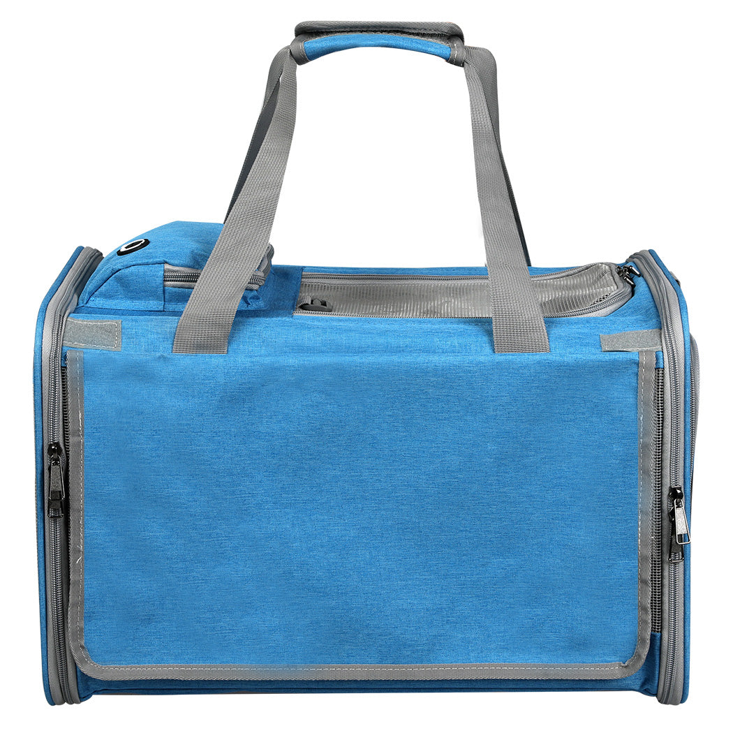 Pawz 3 In 1 Pet Soft Crate Dog Cat Carrier L Size Blue