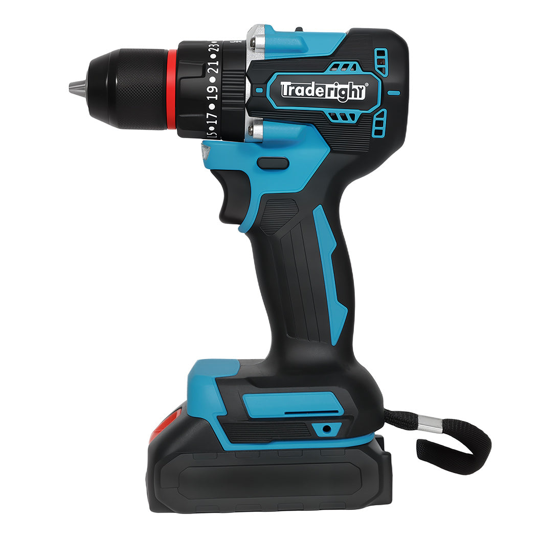 Traderight 21V Cordless Impact Drill With Led Light
