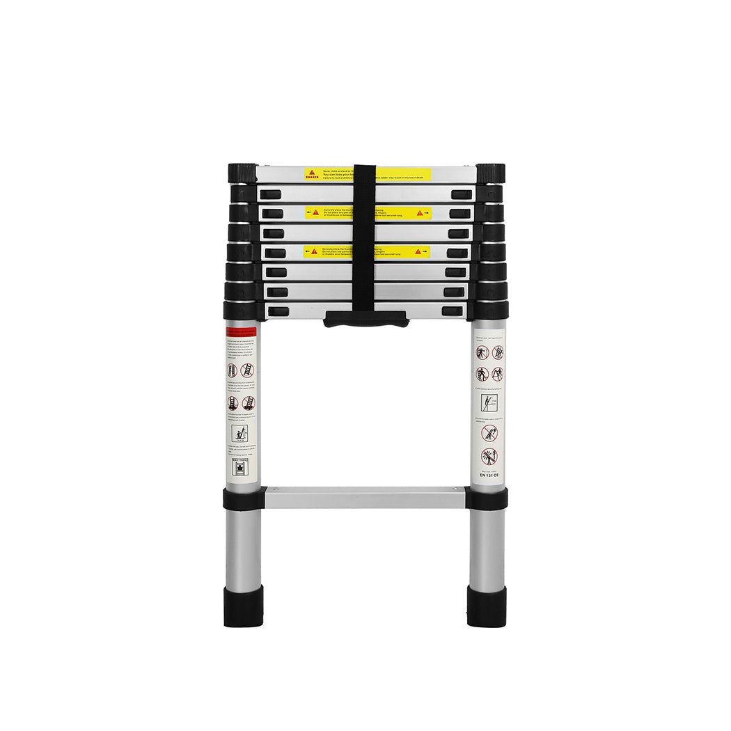Traderight Multipurpose Ladder Telescopic 2.6M Silver Meter