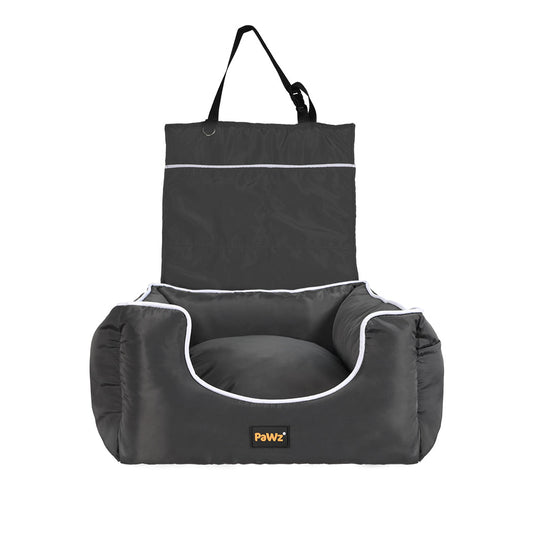 Pawz Dog Car Booster Seat Belt Pet Backrest Grey
