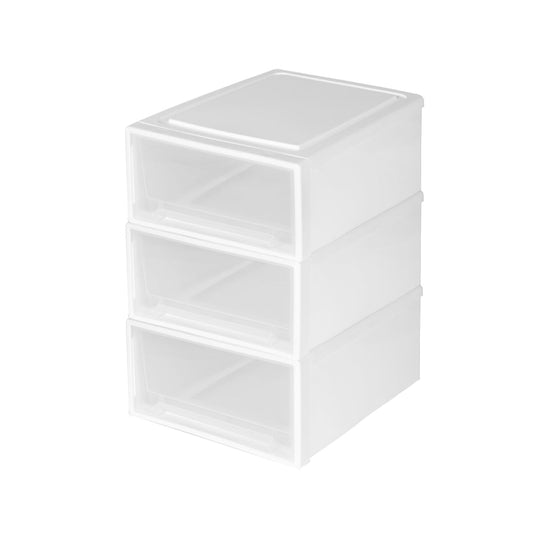 Storage Drawers Large Stackable Containers 3Pk