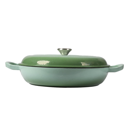 Toque 3.5L Enamel Dutch Oven Pan Vibrant Green Cookware