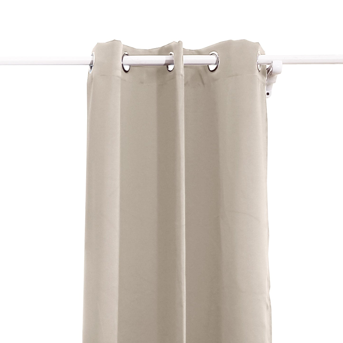 2X Blockout Curtains Panels 3 Layers Beige
