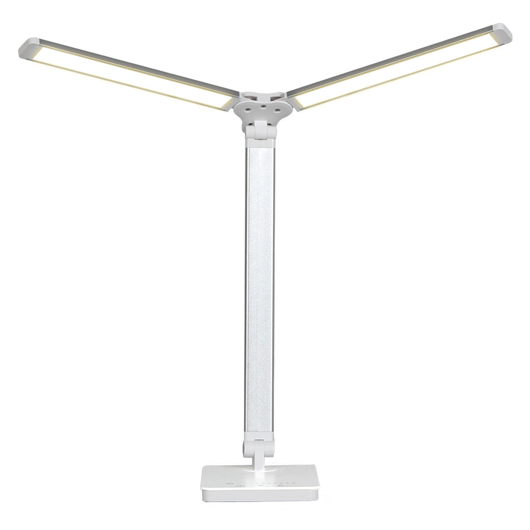 Emitto Double Head Desk Lamp Led Light Eye Caring Usb