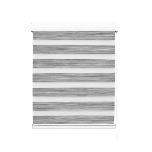 1 Sets of Marlow 1 Sets Of 1X Blackout Zebra Roller Blind Curtains 90X210cm Grey