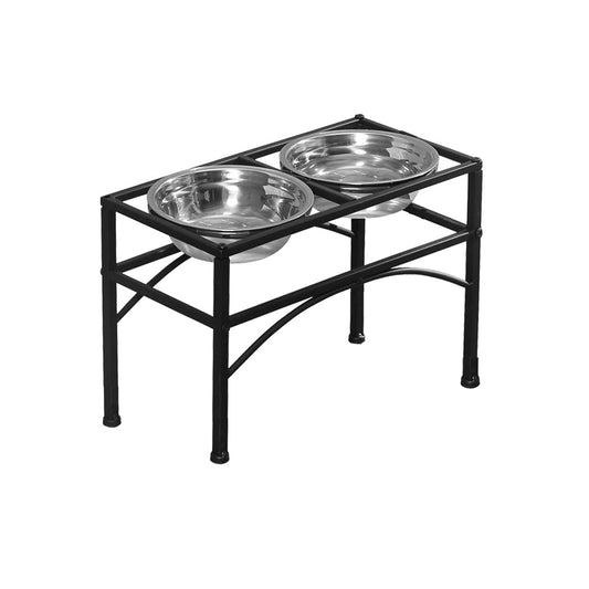 Pawz Dual Elevated Raised Pet Dog Feeder Medium Comfortable And Practical Feeding Solution For Pets