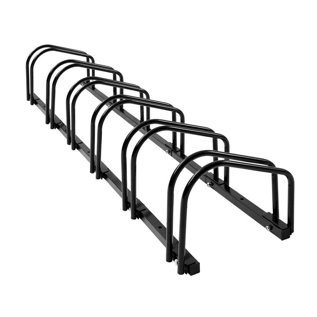 6 Bikes Stand Bicycle Rack Floor