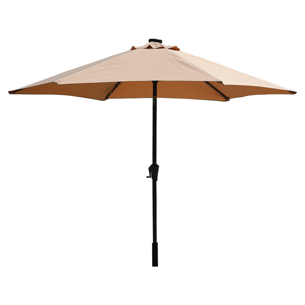 Centra 3M Led Outdoor Umbrella Base Stand Khaki