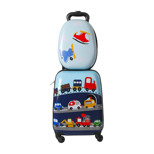 Bopeep 16''13'' 2Pcs Kids Luggage Backpack Set Travel