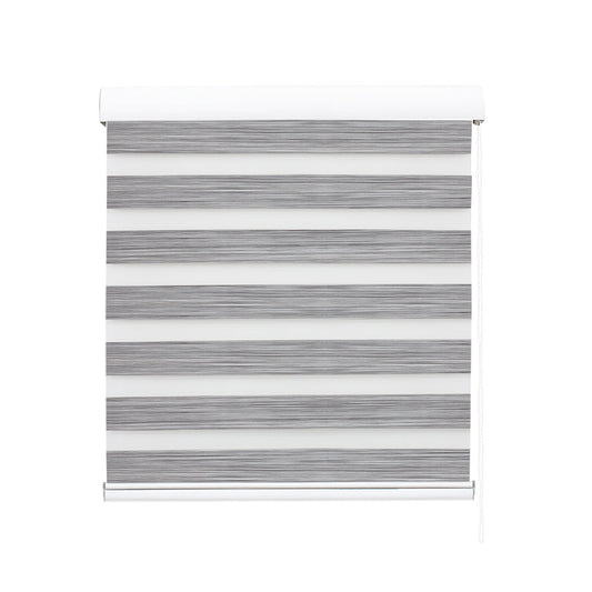 1 Sets of Marlow 1 Sets Of 1X Blackout Zebra Roller Blind Curtains 180X210cm Grey