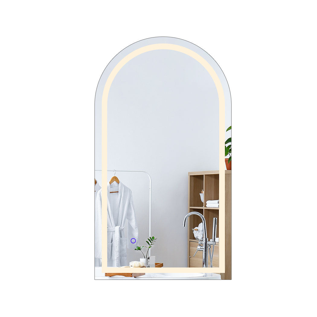 Emitto Led Wall Mirror Arch Anti Fog 50*90Cm 50X90