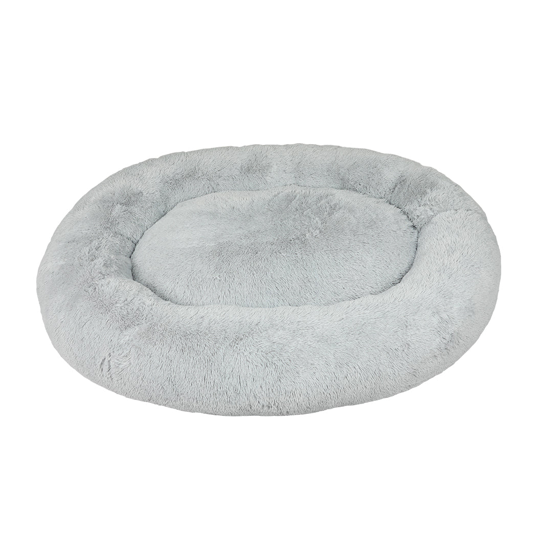 Fluffy Grey 1.8M Human Size Pet Bed Comfortable Soft Plush For Pets And People