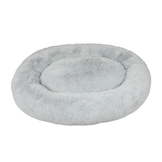 Fluffy Grey 1.8M Human Size Pet Bed Comfortable Soft Plush For Pets And People