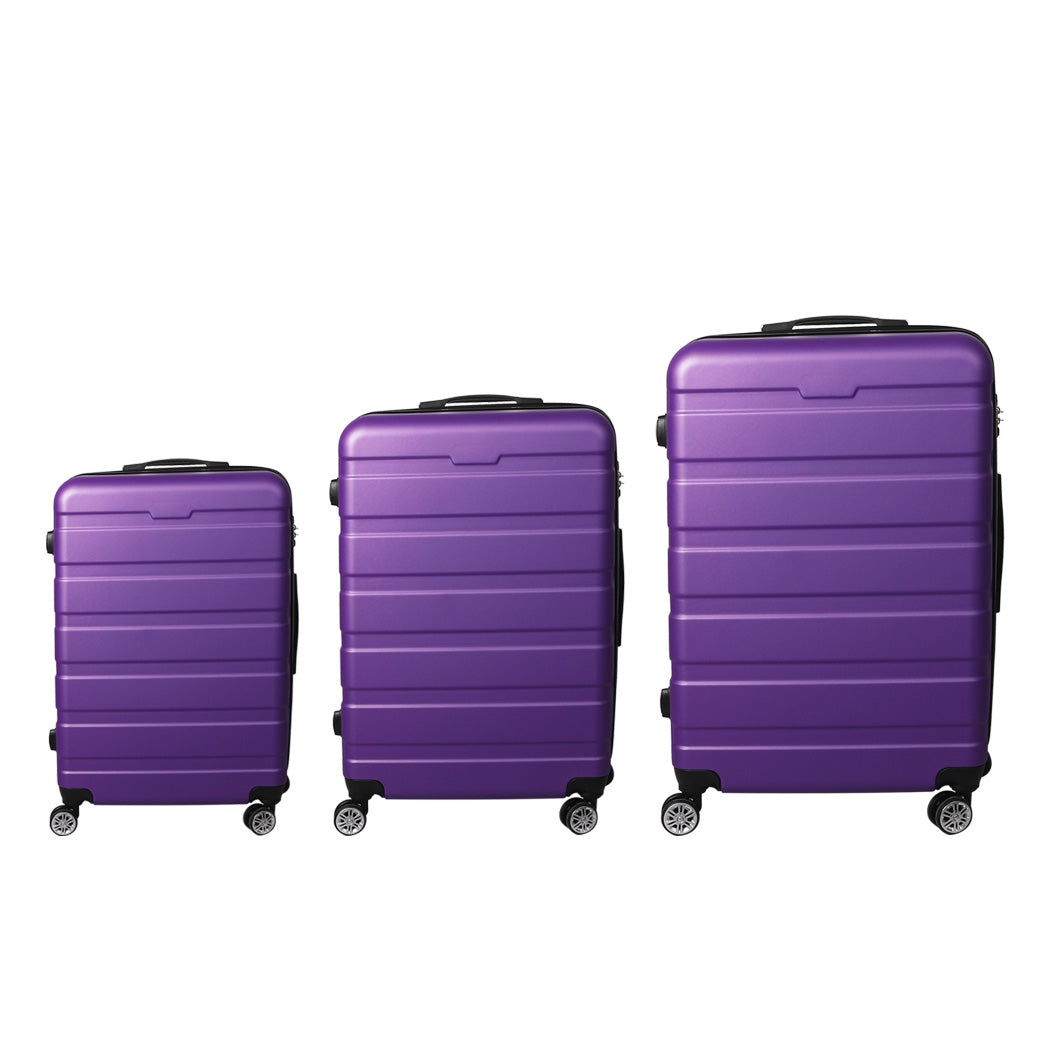 Slimbridge 3Pc Luggage Sets Suitcase Black