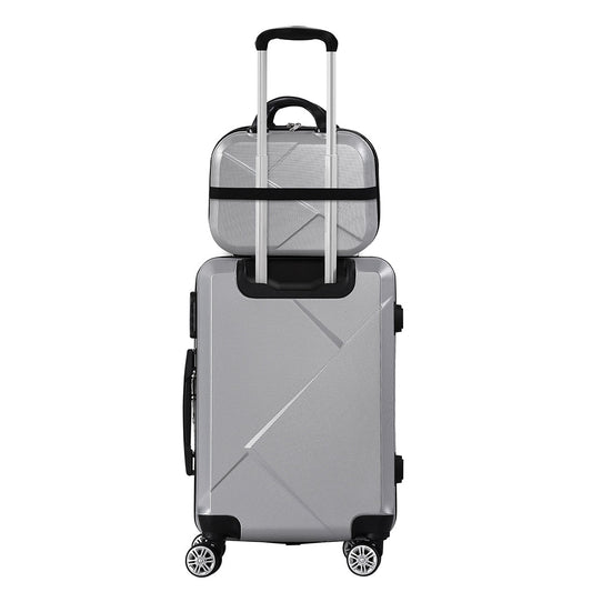 Slimbridge 2Pcs 20"Travel Luggage Set Grey