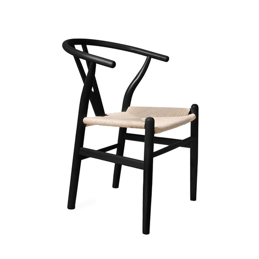 Chic Dining Chairs Set Of 2 Black Finish Modern Comfortable Seating
