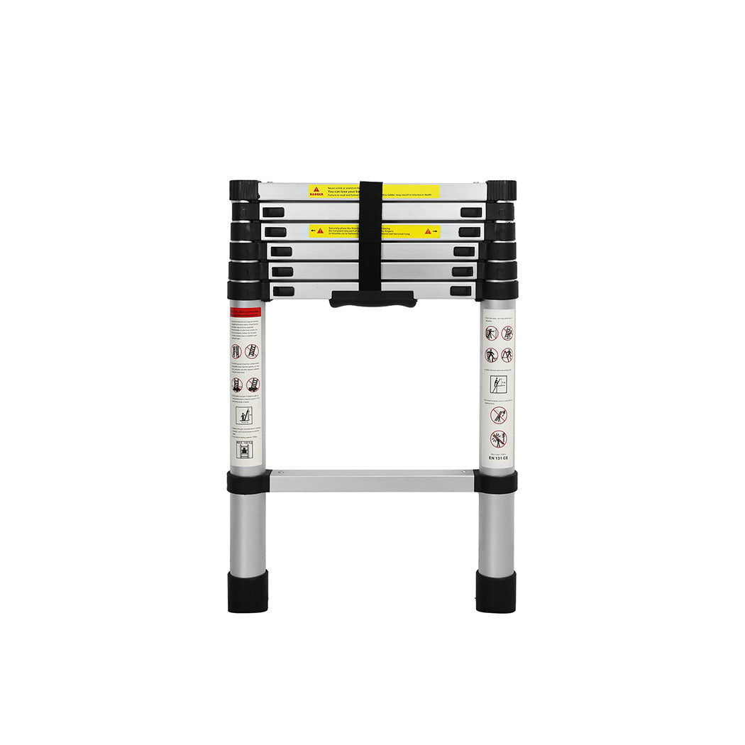 Traderight Multipurpose Ladder Telescopic 2M Silver Meter