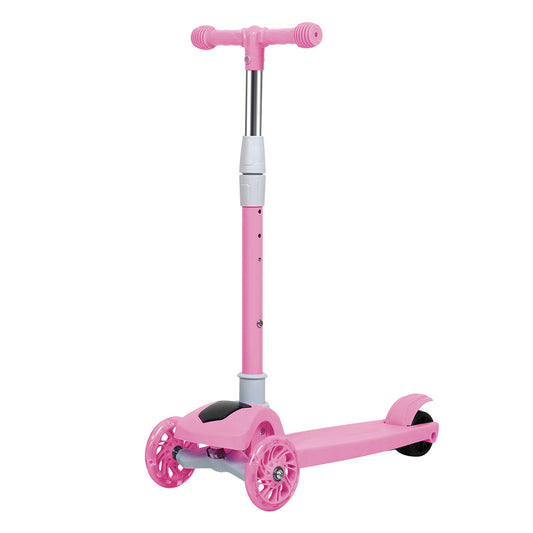Bopeep Foldable Kids Scooter Led Music Pink