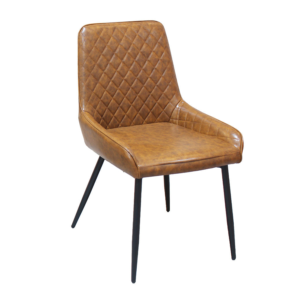 Dining Chairs X 8 Padded Seat Pu Faux Leather