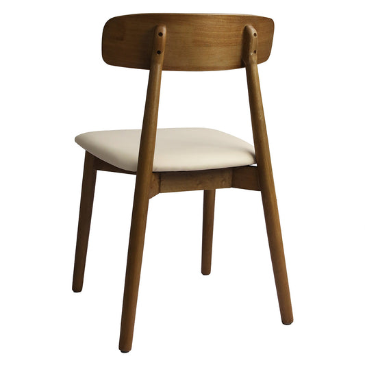 Set Of 2 Walnut Dining Chairs For Kitchen Stylish And Durable Seating Option