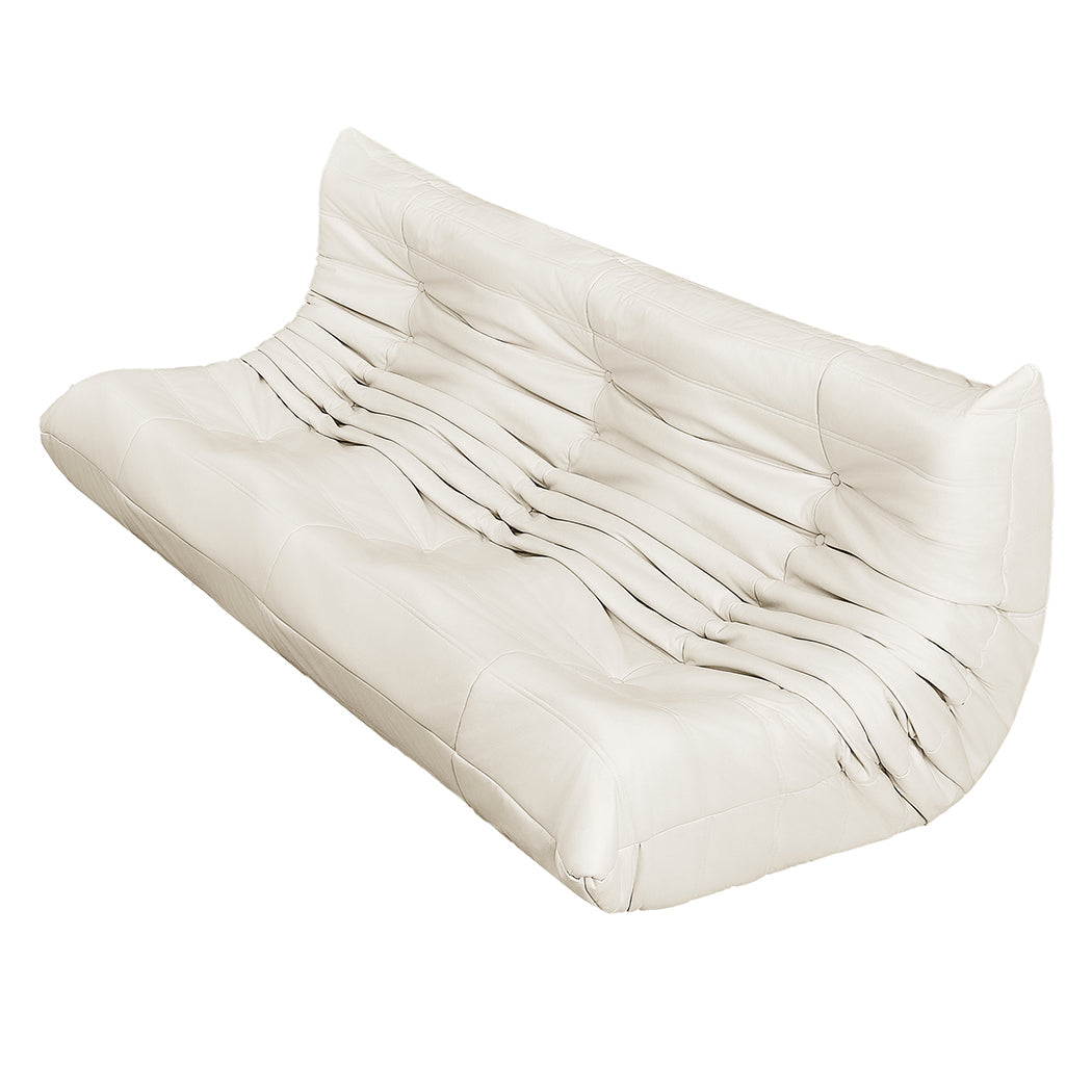 3 Seater Floor Sofa Caterpillar Lounge Comfortable Modern Seating For Living Room