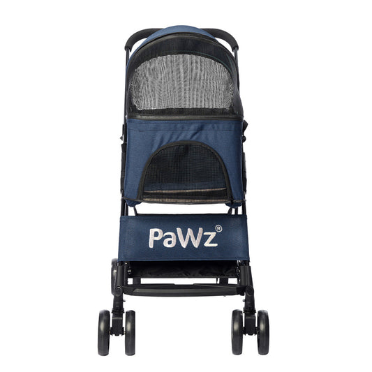 Pawz Large Pet Stroller Dog Cat Carrier Blue