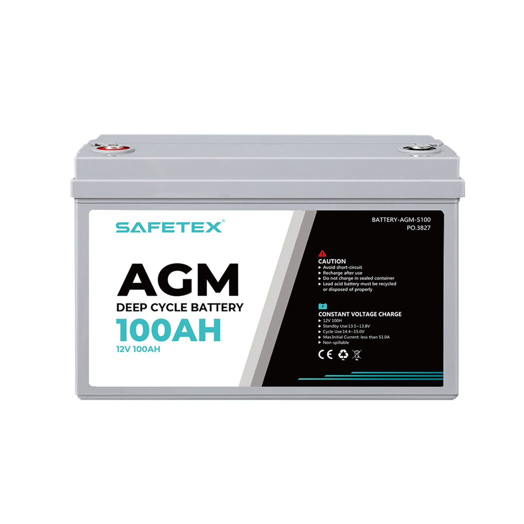 Safetex 12V 100Ah Agm Deep Cycle Lead