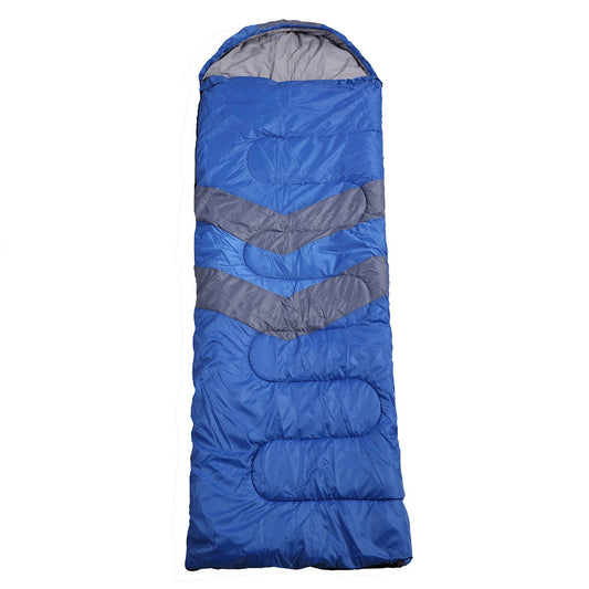 Single Sleeping Bag Outdoor Camping Thermal Waterproof Comfortable Blue Hiking