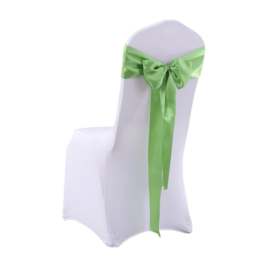 20 Green Fabric Chair Sashes Covers Grass